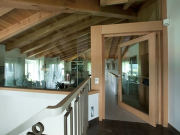 SC80-100 - Pivot energy-saving exterior wooden entry door by Capoferri Serramenti - view 2